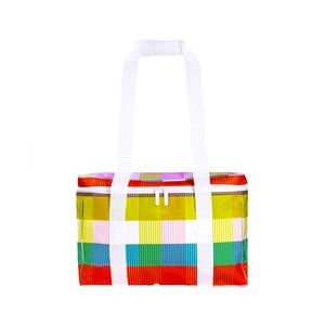 NWT Kate Spade rainbow plaid insulated tote